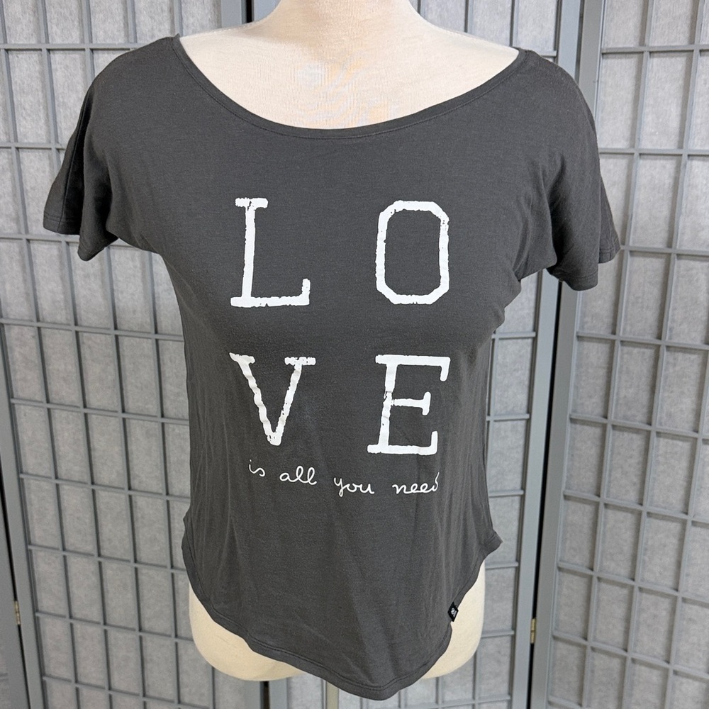 Karma Collective - Women's Black Graphic Tee, Size XS